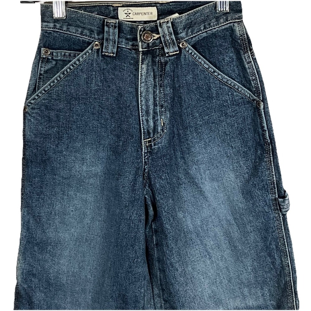 Arizona Carpenter Blue Jeans Boys 10 Slim Baggy Skater Youth Medium Wash Y2K - Picture 2 of 9